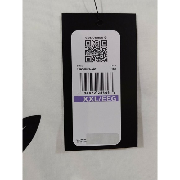 Converse Scooby-Doo Graphic Tee T-Shirt Ruh-Roh! White XXL NWT - Picture 2 of 4